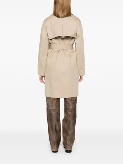 HUGO BOSS PRINCE OF WALES CHECK TRENCH COAT 