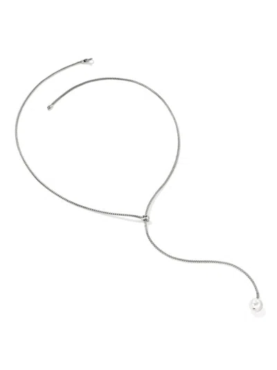 John Hardy Jh Essential Pearl Necklace In Silver