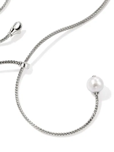 John Hardy Jh Essential Pearl Necklace In Silver