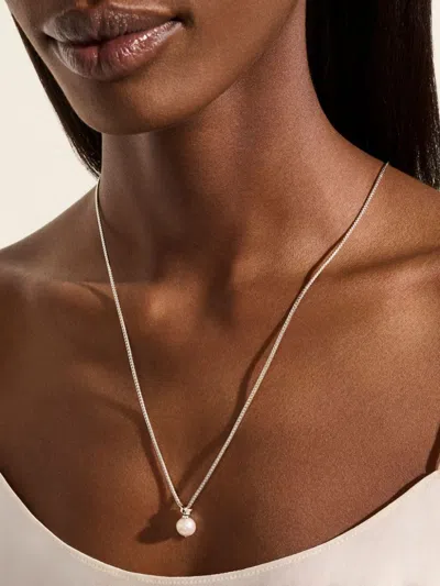 John Hardy Jh Essential Pearl Necklace In Silver