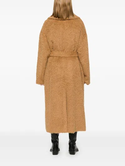 Golden Goose Brown Belted Over Coat In Brown