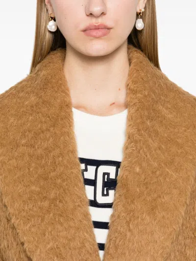 Golden Goose Brown Belted Over Coat In Brown