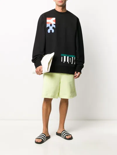 Y-3 M-cut Graphic Sweatshirt In Black