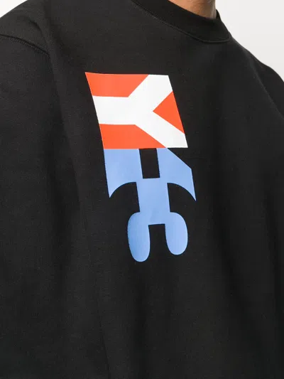Y-3 M-cut Graphic Sweatshirt In Black