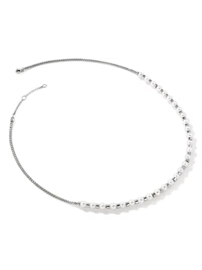 John Hardy Jh Essential Pearl Necklace In Silver