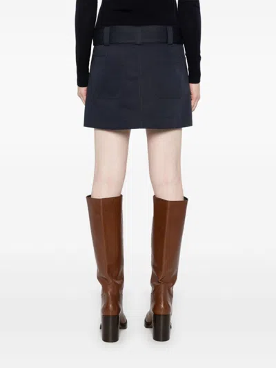 Chloé Cargo Mini Skirt In Blue