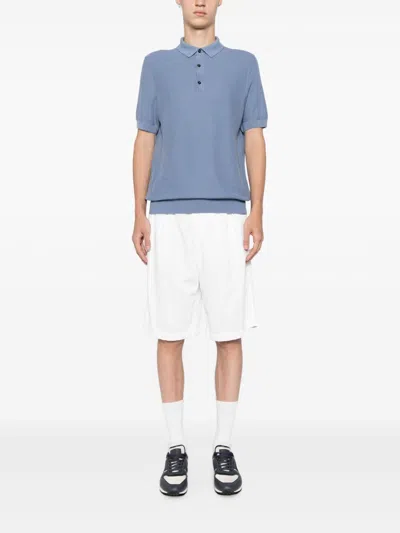 Hugo Boss Boss Camel Classic Blue Cotton Polo In Blue
