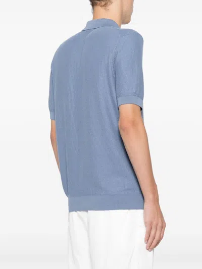 Hugo Boss Boss Camel Classic Blue Cotton Polo In Blue