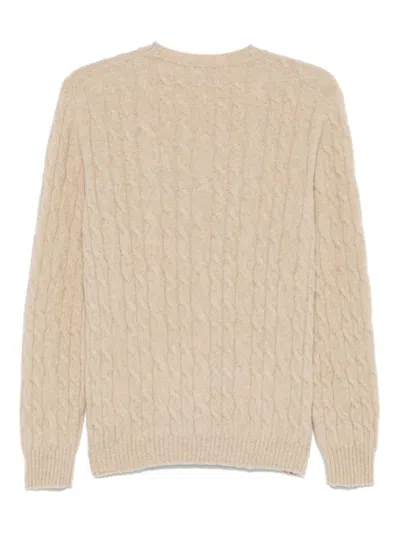 Boglioli Man Sweater Beige Size Xl Wool, Cashmere In Neutrals