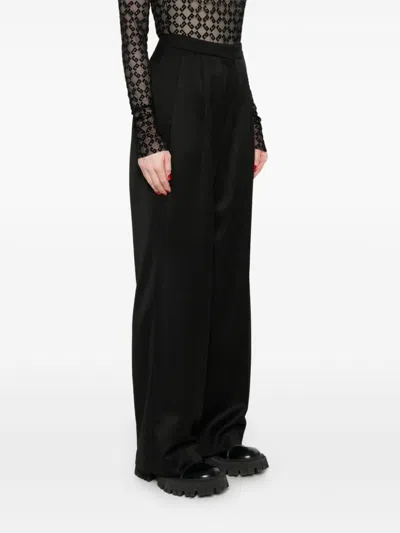 Shop Givenchy Wide-leg Trousers In Black