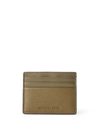 Shop Michael Kors Hudson Cardholder In Green