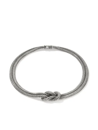 John Hardy Love Knot Necklace In Silver