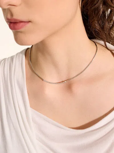 John Hardy Jh Essential Diamond Necklace In Silver