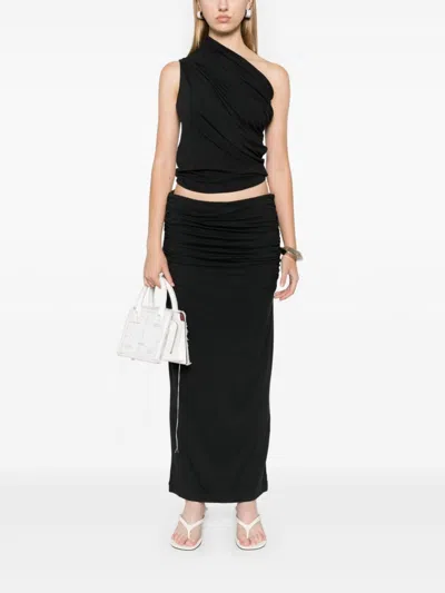 Entire Studios Surge Maxi Skirt In Black