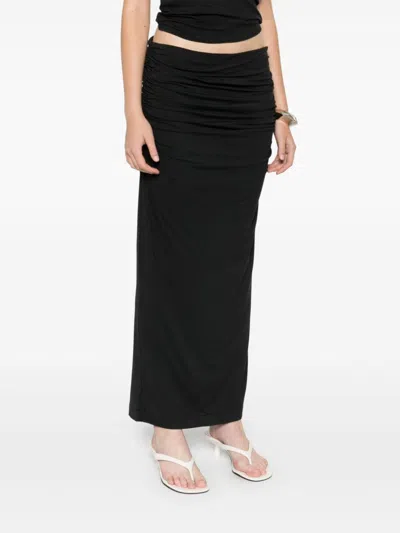 Entire Studios Surge Maxi Skirt In Black