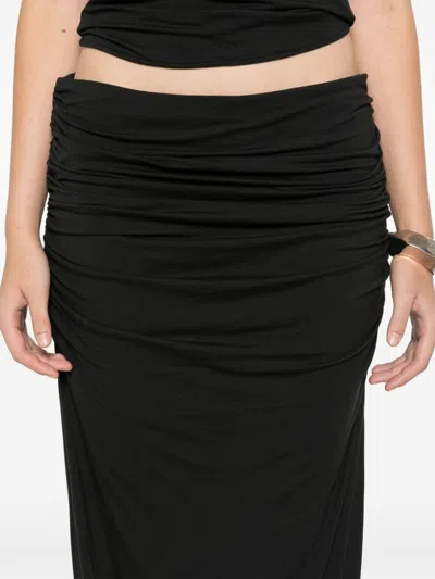 Entire Studios Surge Maxi Skirt In Black