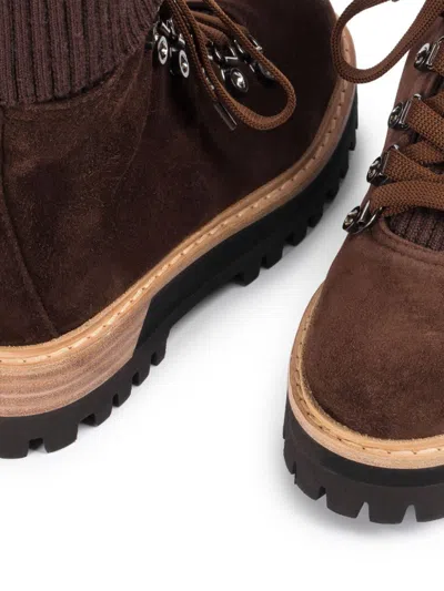 Le Silla St. Moritz 40m Suede Ankle Boots In Brown