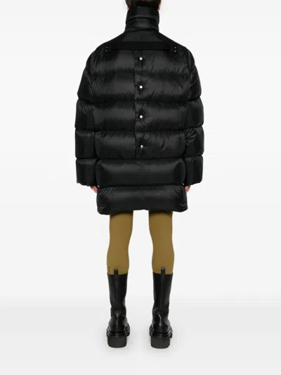 Rick Owens Turtle Raincoat In Black