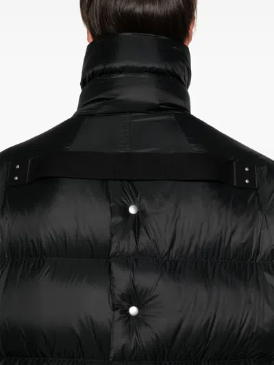 Rick Owens Turtle Raincoat In Black