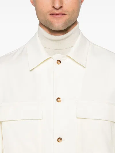 Shop Briglia 1949 John Shirt Jacket In Neutrals