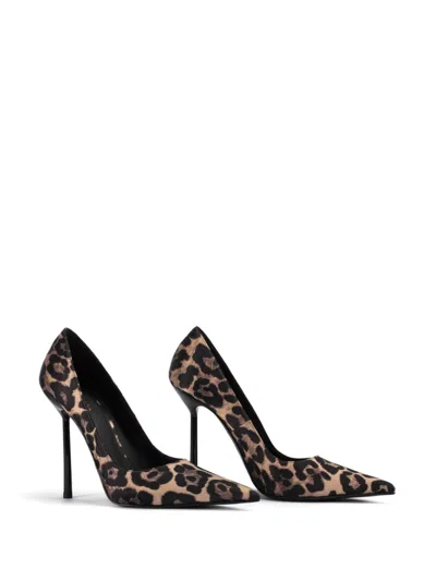 Le Silla Bella 120mm Leopard-print Pumps In Black