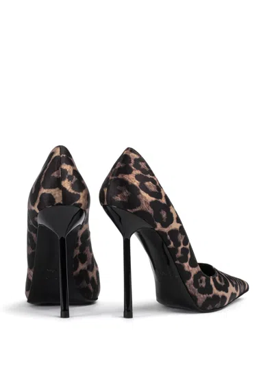 Le Silla Bella 120mm Leopard-print Pumps In Black