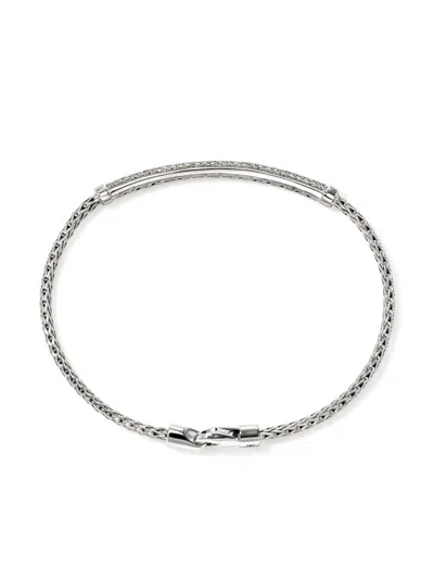 John Hardy Jh Essential Diamond Bracelet In Silver