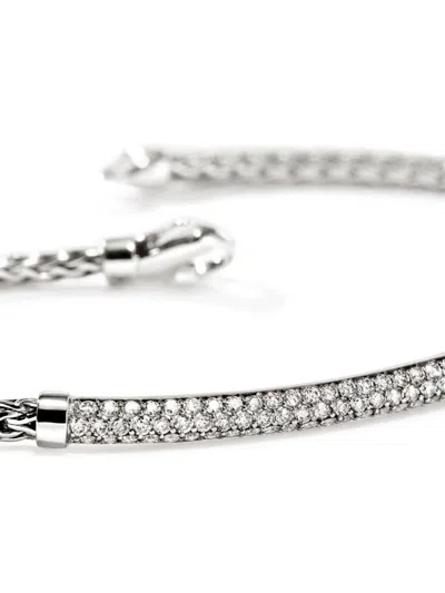 John Hardy Jh Essential Diamond Bracelet In Silver