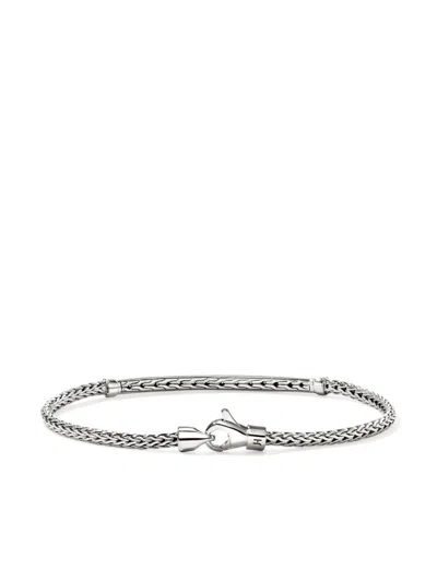 John Hardy Jh Essentials Sterling Silver Blue Sapphire Pave Bracelet In Silver