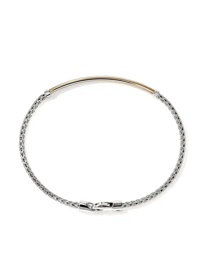 John Hardy 14kt Gold Jh Essential Bracelet In Silver