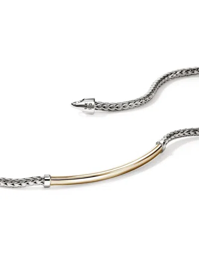 John Hardy 14kt Gold Jh Essential Bracelet In Silver