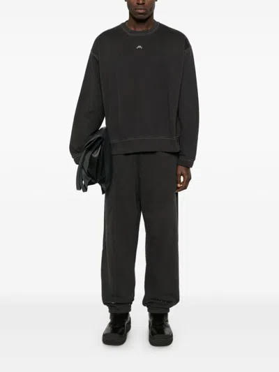 A-cold-wall* Logo-embroidered Cotton Sweatshirt In Grey