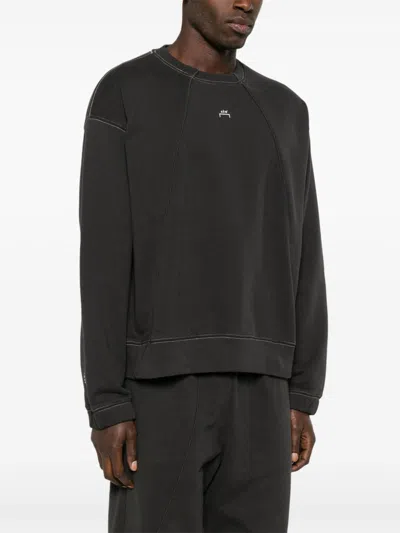 A-cold-wall* Logo-embroidered Cotton Sweatshirt In Grey