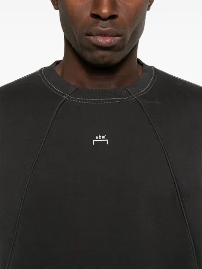 A-cold-wall* Logo-embroidered Cotton Sweatshirt In Grey