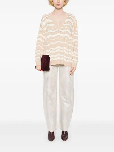 Shop Missoni Zigzag-woven Sweater In Neutrals