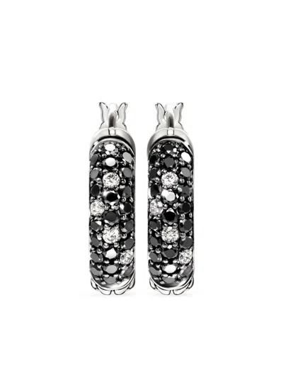 John Hardy Jh Essentials Diamond Hoop Earrings In Silver