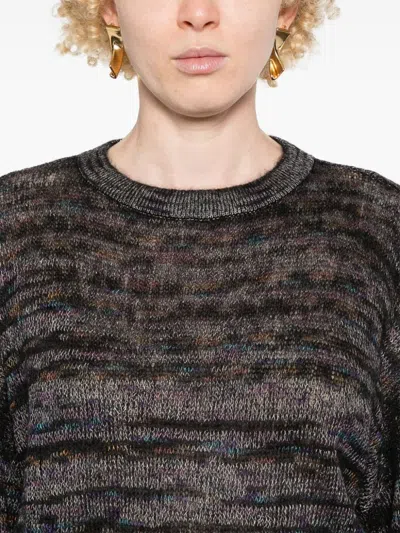 Missoni Rundhalspullover Aus Viskose In Black