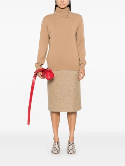Fabiana Filippi Fabula-buttons Cashmere Sweater In Neutrals