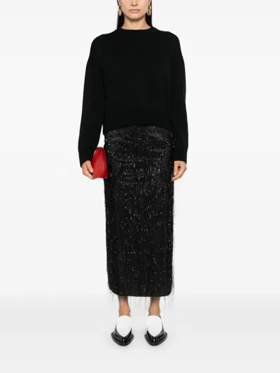 Fabiana Filippi Merino-wool Sweater In Black