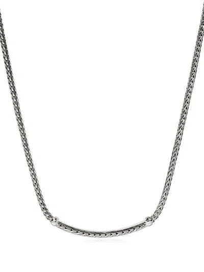 John Hardy Jh Essential Diamond Necklace In Silver
