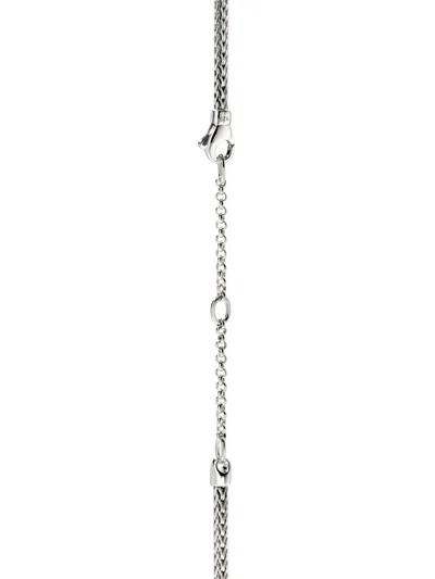 Shop John Hardy Jh Essential Diamond Necklace In Silver