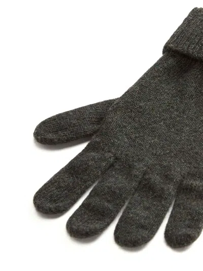 Shop Woolrich Logo-appliqué Wool Gloves In Green