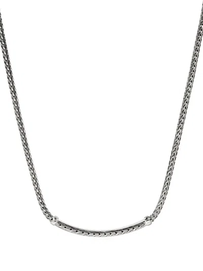 John Hardy Jh Essential Sapphire Necklace In Silver