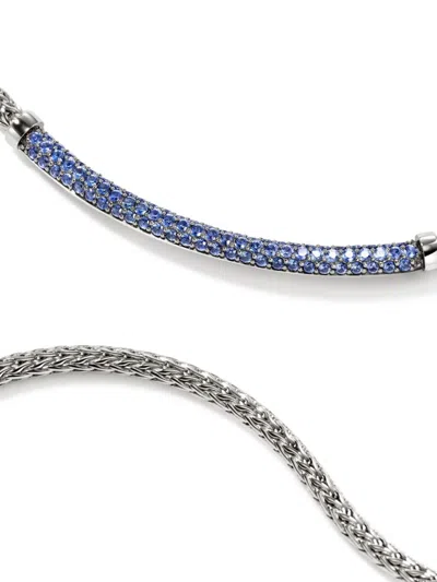 John Hardy Jh Essential Sapphire Necklace In Silver