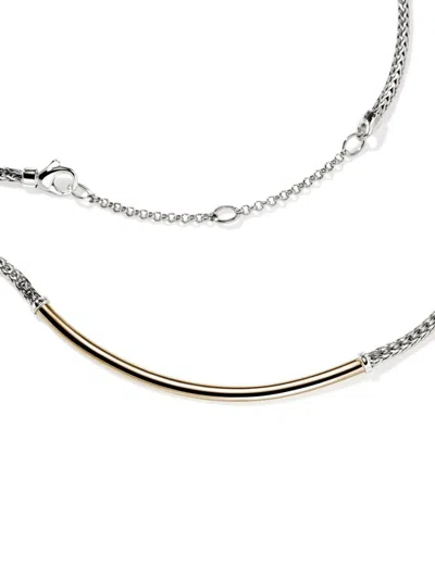 John Hardy 14kt Gold Jh Essential Necklace In Sterling Silver
