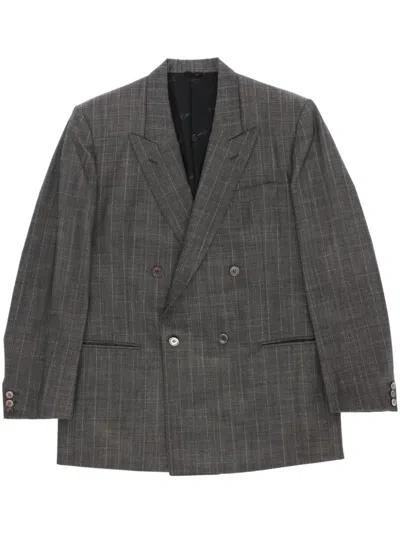 Pre-owned Pierre Cardin 1980s Wool Blazer In Grey