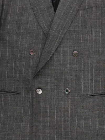 Pre-owned Pierre Cardin 1980s Wool Blazer In Grey