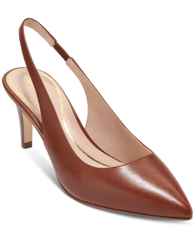 Cole Haan Vandam Slingback Pump In Dark Cuoio