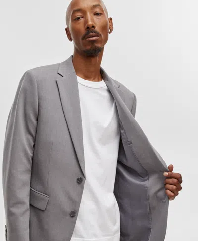 Mode Of One Men's Slim-fit Suit Blazer, Created For Macy's In Steel Heather