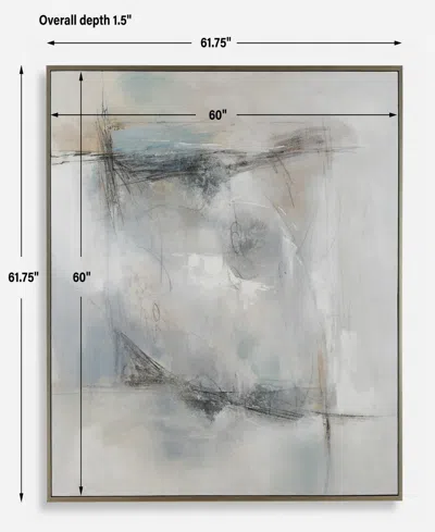 Uttermost Contort Hand Painted Canvas In Blue